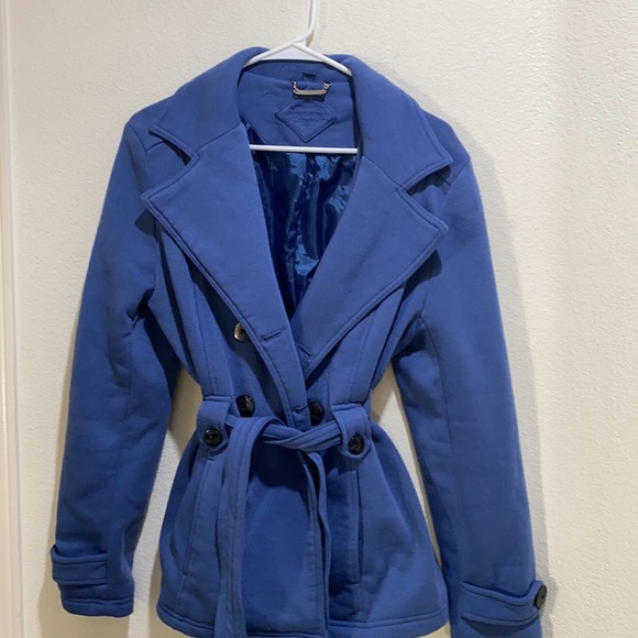 JouJou Jackets & Blazers - Jou Jou Blue  Double Breasted Jacket Sz XL
